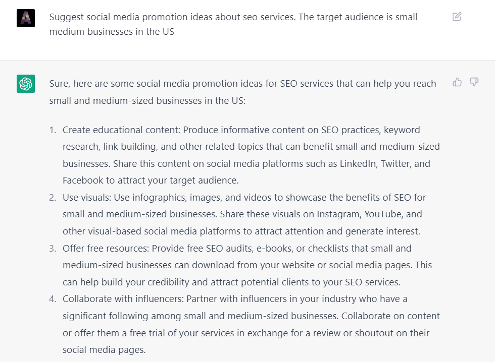 How to use ChatGPT For Social Media